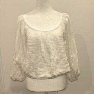 Free People Off Shoulder Shirt, Size Small